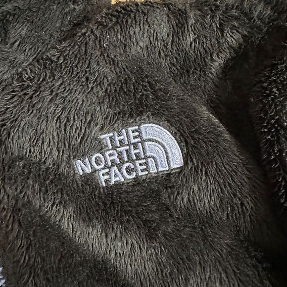 The North Face Black/Lavender Purple Plush Fleece Fuzzy Zip Up Jacket - Picture 8 of 11